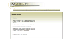 Desktop Screenshot of geodem.ca