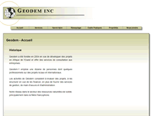 Tablet Screenshot of geodem.ca